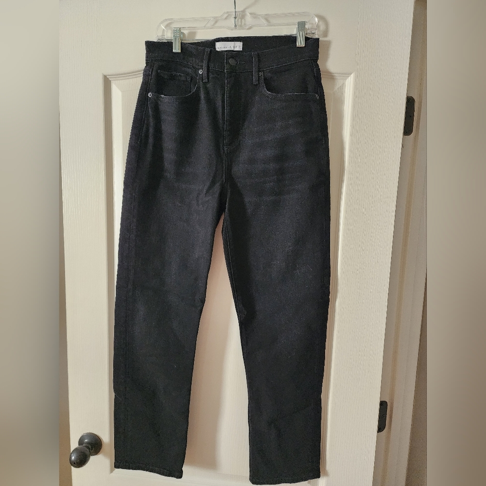 LOFT Black Straight Jeans Classic Style - Like New!